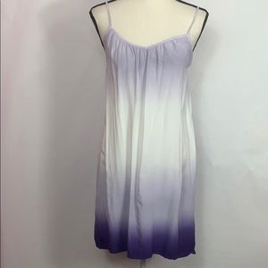 Jasmine& Ginger spaghetti strap purple ombré chemises dress